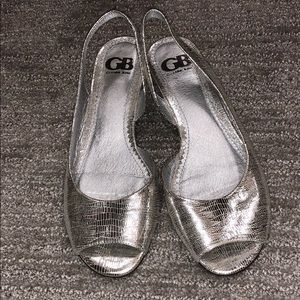 Gianni Bini sandals silver sling back